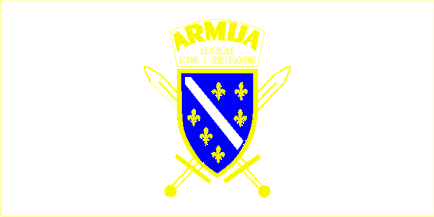 [The old flag of the Bosnian army]